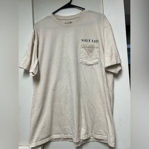Salt Life Men's Beige Short Sleeve Tee